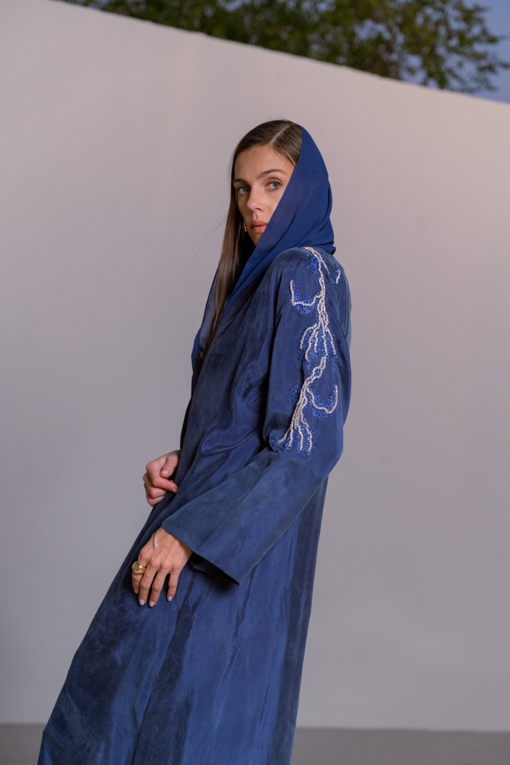 Royal Blue Abaya