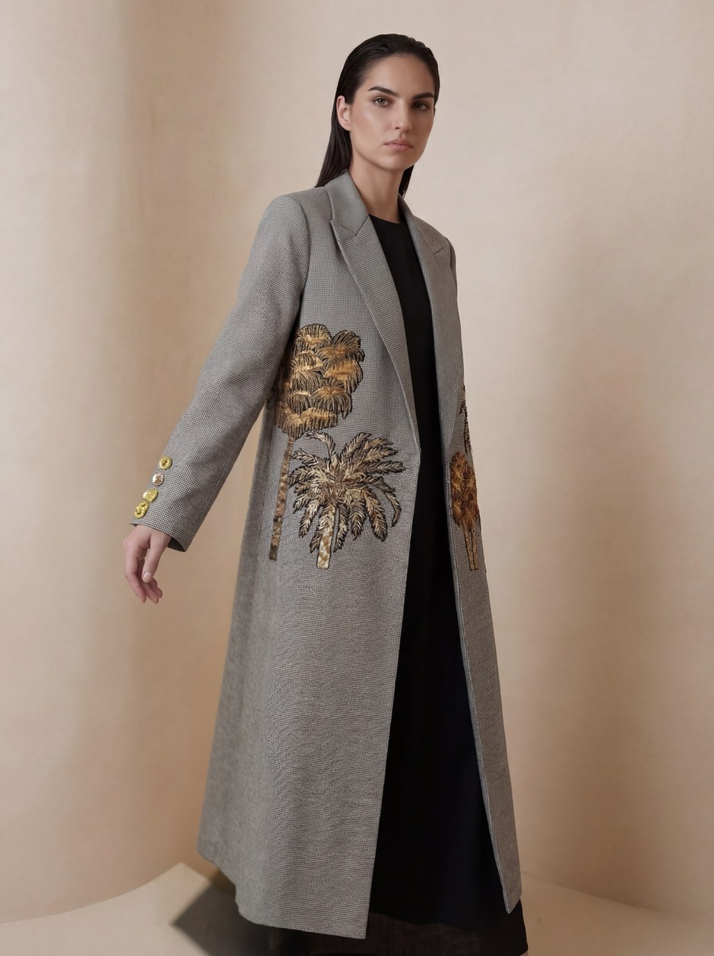 coat palm tree abaya