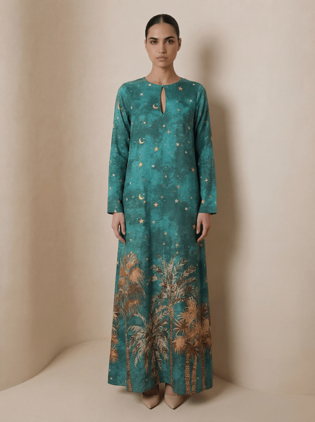 palm tree classic kaftan